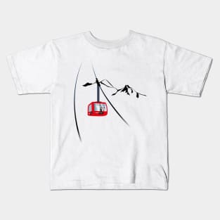 Whistler peak 2 peak cable car Kids T-Shirt